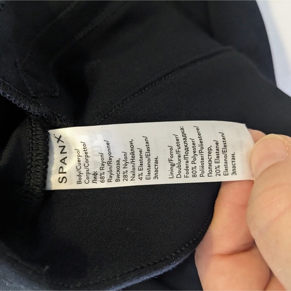 SPANX The Perfect Pant Ankle Backseam Skinny in Black NWOT size Small 24925 - Picture 7 of 9